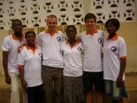 Lars Netek und Marcel Luka in Ghana, 2011
